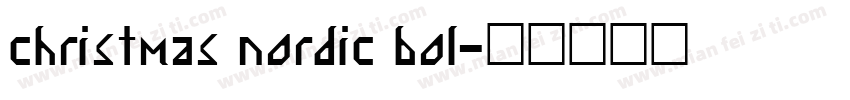 christmas nordic bol字体转换